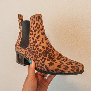 Target A New Day Leopard Booties Size 11